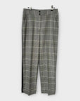 Mint Velvet Check Contrast Side Stripe Trousers - 10R