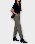 Mint Velvet Cotton Blend Cargo Trousers - 12S