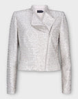 Mint Velvet Sequin Embellished Biker Jacket - 10/12