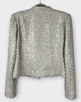 Mint Velvet Sequin Embellished Biker Jacket - 10/12