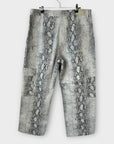 Mint Velvet Snake Print Straight Jeans - 14 (Short)