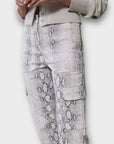 Mint Velvet Snake Print Straight Jeans - 14 (Short)