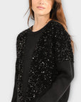 Molly Bracken Sequin Knit Sweater - 10 (S)