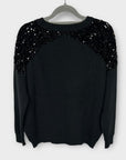 Molly Bracken Sequin Knit Sweater - 10 (S)