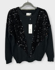 Molly Bracken Sequin Knit Sweater - 10 (S)