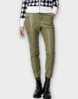 Monari Faux Leather Trousers - 12