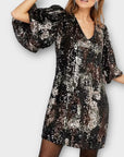 Monsoon Carmen Sequin Embellished Camo Dress - 14 (M)