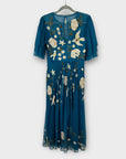 Monsoon Embroidered Floral Midi Dress - 8