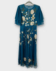 Monsoon Embroidered Floral Midi Dress - 8