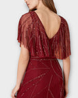 Monsoon Florence Embellished Flutter Sleeve Maxi Dress - 22