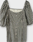 Monsoon Gingham Button Through Cotton Midi Dress - 16