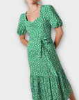 Monsoon Roxie Rose Print Midi Dress - 8