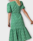 Monsoon Roxie Rose Print Midi Dress - 8