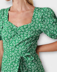 Monsoon Roxie Rose Print Midi Dress - 8