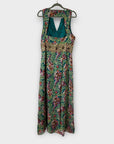 Monsoon Silk Embellished Maxi Dress - 16
