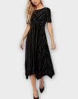 Monsoon Velvet Midi Dress - 12