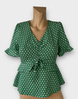Monteau Polka Dot Top - XS