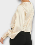 Na-Kd Drawstring Detail Satin Blouse - 12