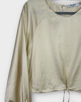Na-Kd Drawstring Detail Satin Blouse - 12
