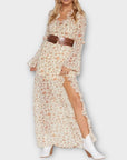 Nasty Gal Floral Ruffle Maxi Dress - 14