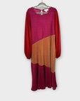 Never Fully Dressed Balloon Sleeve Shimmery Midi Dress - 18