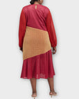 Never Fully Dressed Balloon Sleeve Shimmery Midi Dress - 18