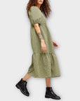 New Look Gingham Tiered Hem Midi Dress - 8 (Petite)