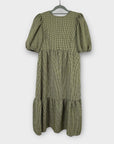 New Look Gingham Tiered Hem Midi Dress - 8 (Petite)