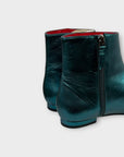 Nicki Hoyne Metallic Leather Ankle Boots - 4/37
