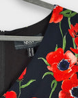 Nissa Poppy Print Dress - 14/16