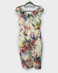 Oasis Citrus Floral Bardot Dress - 6