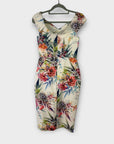 Oasis Citrus Floral Bardot Dress - 6