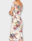 Oasis Citrus Floral Bardot Dress - 6