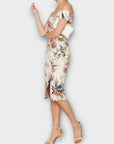 Oasis Citrus Floral Bardot Dress - 6