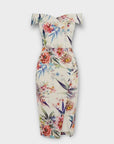 Oasis Citrus Floral Bardot Dress - 6