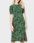Oasis Confetti Print Midi Dress - S