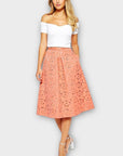 Oasis Cutwork Midi Skirt - 10
