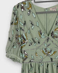 Oasis Embellished Floral Mini Dress - 10