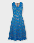 Oasis Floral Daisy Crochet Lace Midi Dress - 8
