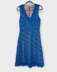 Oasis Floral Daisy Crochet Lace Midi Dress - 8