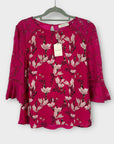 Oasis Floral Lace Top - M