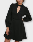 Oasis Keyhole Detail Ponte Skater Dress - 12