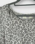 Oasis Leopard Print Cotton Jumper - XS