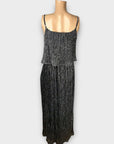 Oasis Metallic Maxi Dress - M