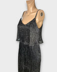 Oasis Metallic Maxi Dress - M