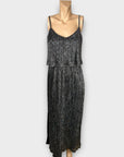 Oasis Metallic Maxi Dress - M