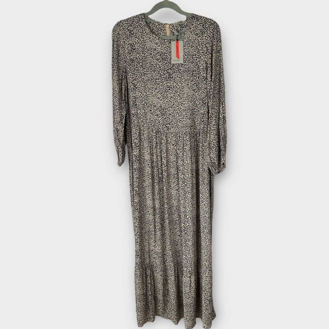 Oasis Ditsy Print Midi Dress - 10
