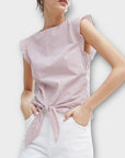 Oasis Striped Cotton Top - 10