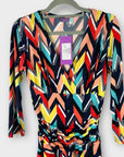 Onjenu Kiki Zig Zag Knee Length Dress - 8
