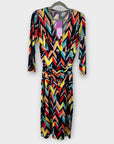 Onjenu Kiki Zig Zag Knee Length Dress - 8